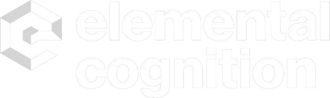 Elemental Cognition Logo in White